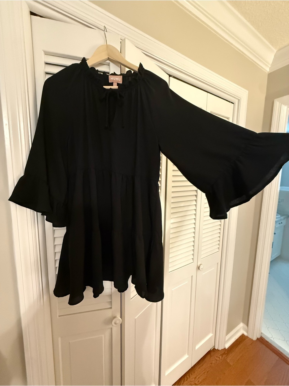 Show Me Your MuMu Black Tiered Mini Dress - Picture 2 of 2